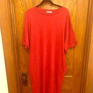 Zara long text-shirt dress